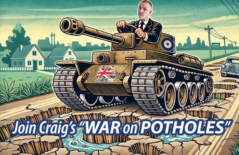 Join Craig's War on potholes